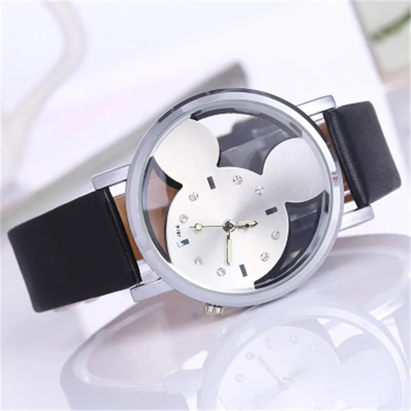 Girl Boy Children's Kids Watches with double-sided hollow Children's Watch For Student Boys Girl Cartoon Animated Image