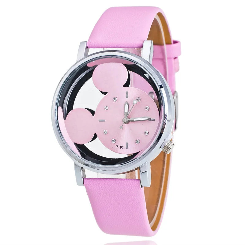 Girl Boy Children's Kids Watches with double-sided hollow Children's Watch For Student Boys Girl Cartoon Animated Image