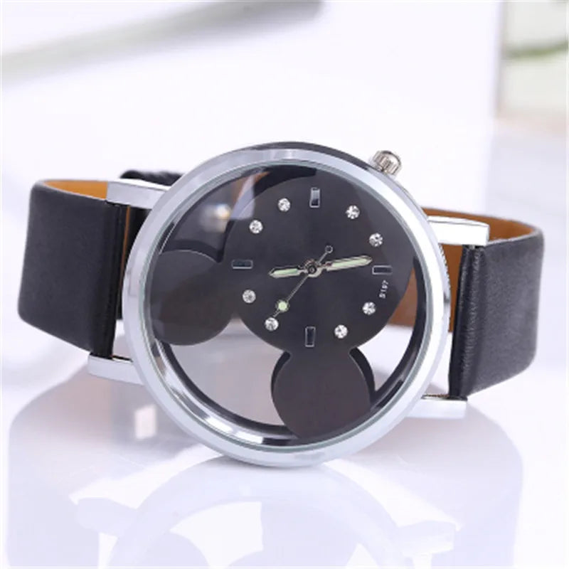 Girl Boy Children's Kids Watches with double-sided hollow Children's Watch For Student Boys Girl Cartoon Animated Image