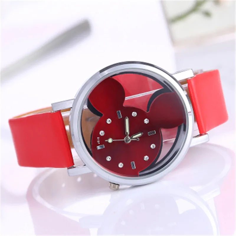 Girl Boy Children's Kids Watches with double-sided hollow Children's Watch For Student Boys Girl Cartoon Animated Image