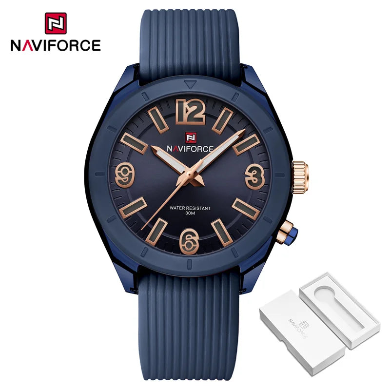 NAVIFORCE Women Fashion Watch Waterproof Personality Ladies Quartz Wristwatches Luxury Dress Clock Romatic Girlfriend Gift 2024