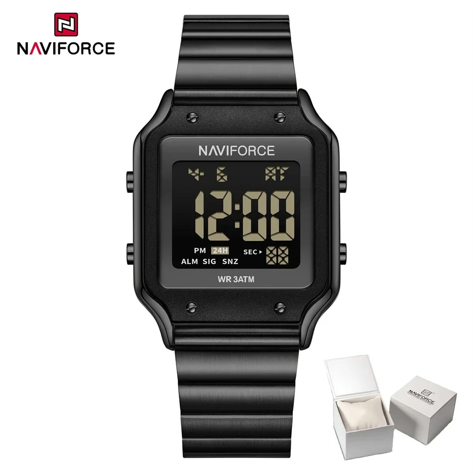 NAVIFORCE Casual Style Digital Watch Women Waterproof Fashion Top Brand Sport Watches Lady Electronic Watch Relogios Masculino