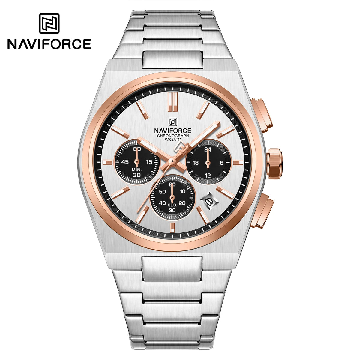 NAVIFORCE Couple Watches Pair Men Women Fashion Luxury Quartz Wristwatches Clock 2024 New Waterproof Stainless steel Watch Sets