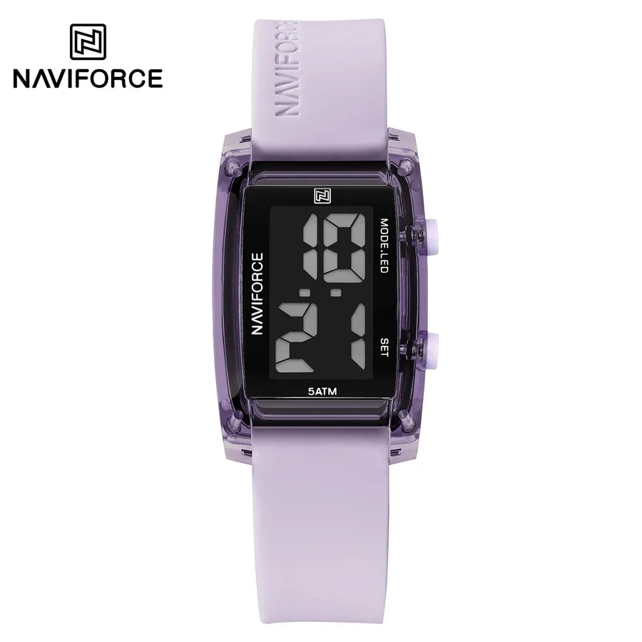 NAVIFORCE Fashion Women Watches Sports Digital LCD Alarm Chrono Electronic Clock Student Waterproof Wristwatch Reloj Hombre