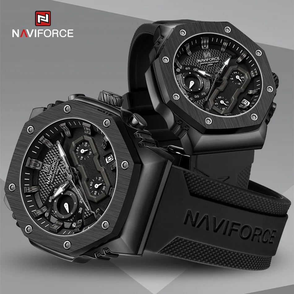 NAVIFORCE Luxury Watches for Men Women High Quality Original Couple Wrist watch Silicone Strap Military Sport Waterproof Clock