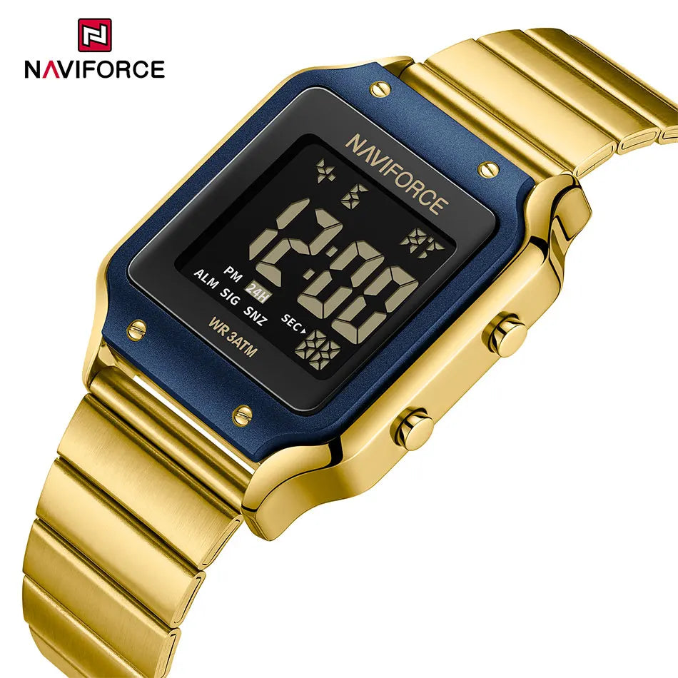 NAVIFORCE Casual Style Digital Watch Women Waterproof Fashion Top Brand Sport Watches Lady Electronic Watch Relogios Masculino