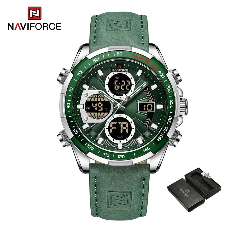 NAVIFORCE Fashion Military Watches for Men Luxury Original Digital Sport Chronograph Waterproof Quartz WristWatch Free Shiping