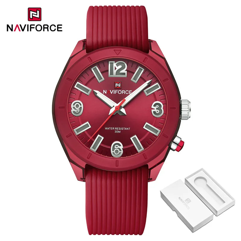 NAVIFORCE Women Fashion Watch Waterproof Personality Ladies Quartz Wristwatches Luxury Dress Clock Romatic Girlfriend Gift 2024