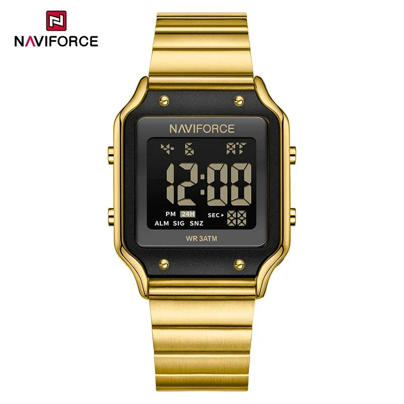 NAVIFORCE Casual Style Digital Watch Women Waterproof Fashion Top Brand Sport Watches Lady Electronic Watch Relogios Masculino