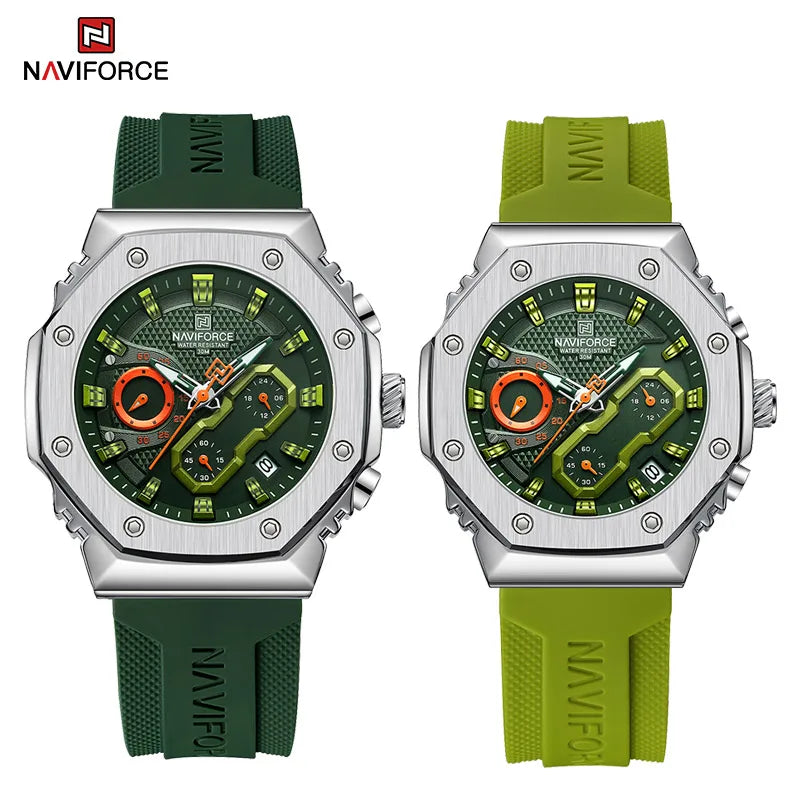 NAVIFORCE Luxury Watches for Men Women High Quality Original Couple Wrist watch Silicone Strap Military Sport Waterproof Clock