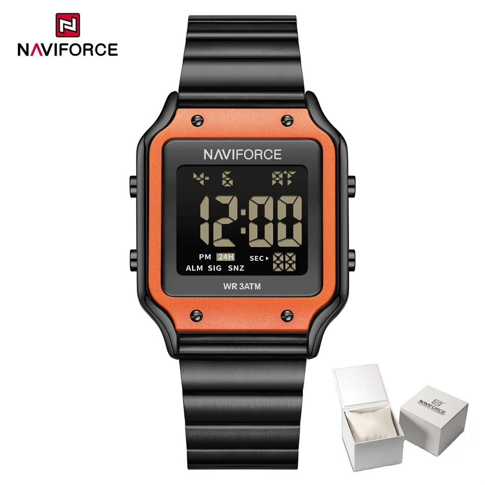 NAVIFORCE Casual Style Digital Watch Women Waterproof Fashion Top Brand Sport Watches Lady Electronic Watch Relogios Masculino