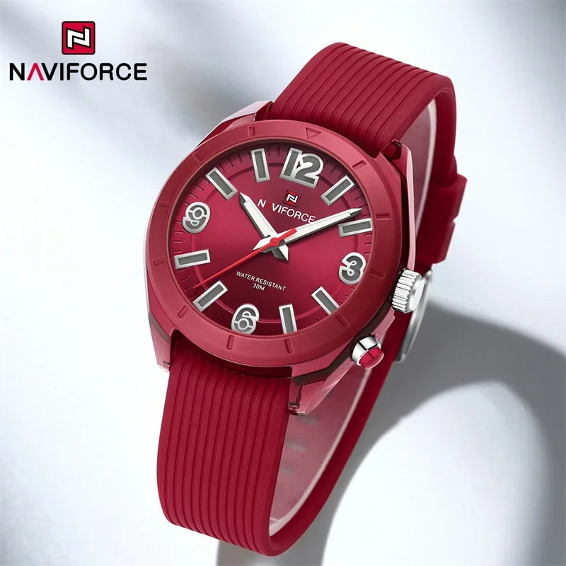 NAVIFORCE Women Fashion Watch Waterproof Personality Ladies Quartz Wristwatches Luxury Dress Clock Romatic Girlfriend Gift 2024