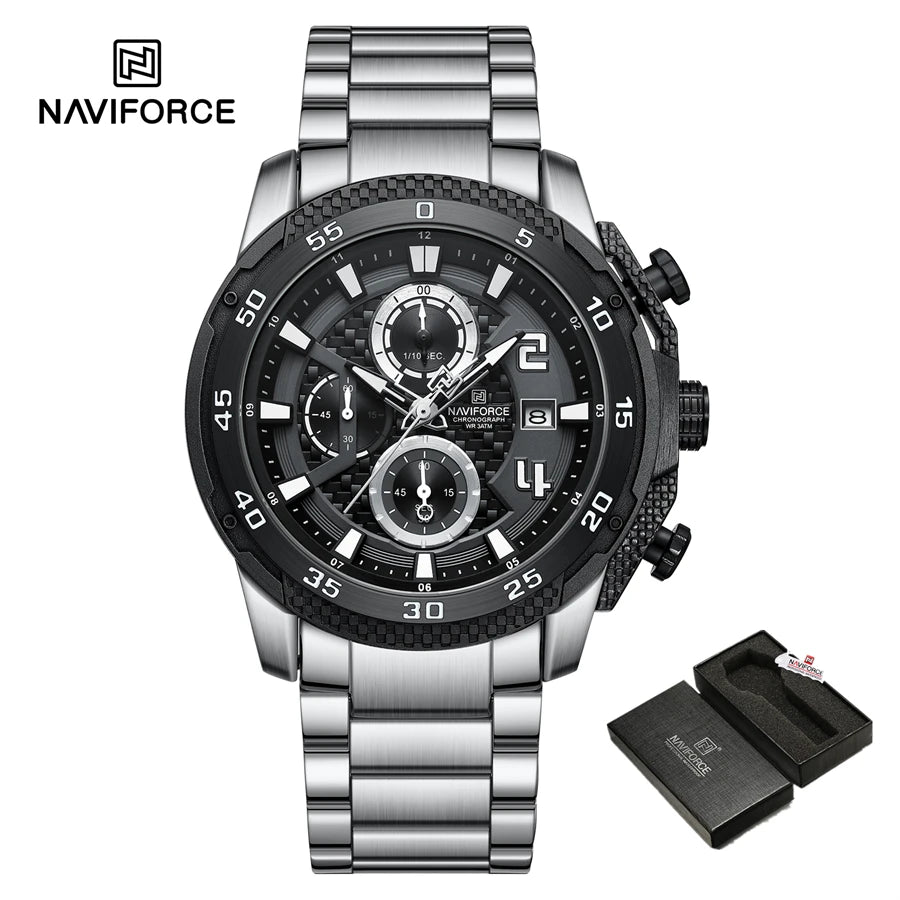 NAVIFORCE Quartz Original Watch for Men Stainles Steel Waterproof Sport Watches Fashion Luxury Top Brand Man Hot Sale Wristwatch