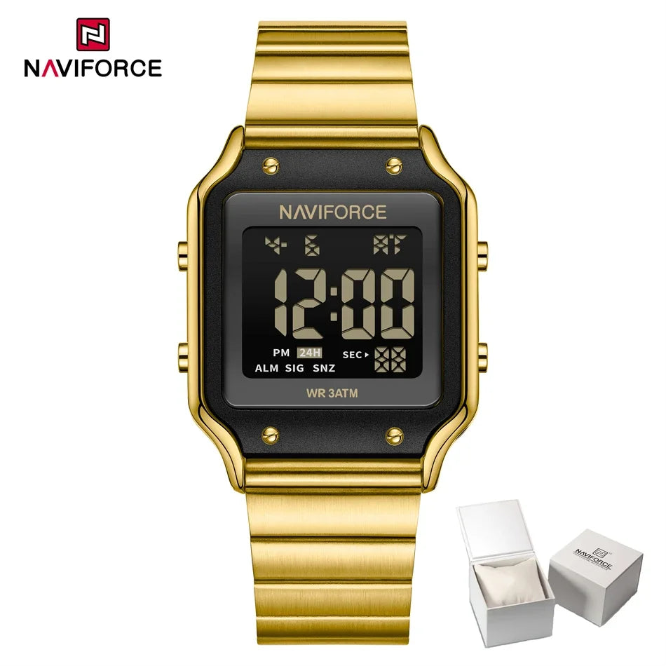 NAVIFORCE Casual Style Digital Watch Women Waterproof Fashion Top Brand Sport Watches Lady Electronic Watch Relogios Masculino