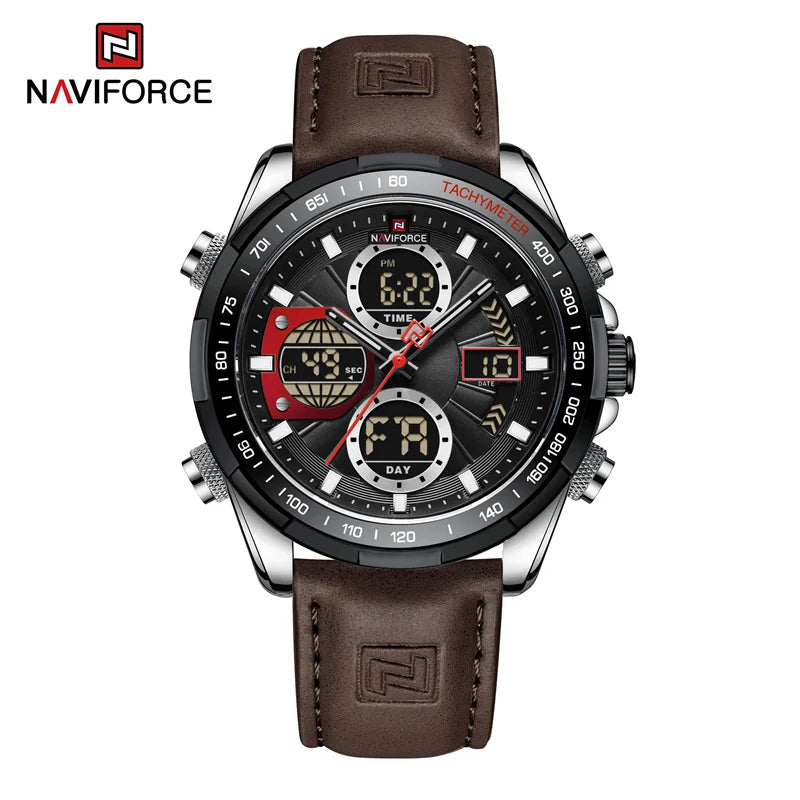 NAVIFORCE Fashion Military Watches for Men Luxury Original Digital Sport Chronograph Waterproof Quartz WristWatch Free Shiping