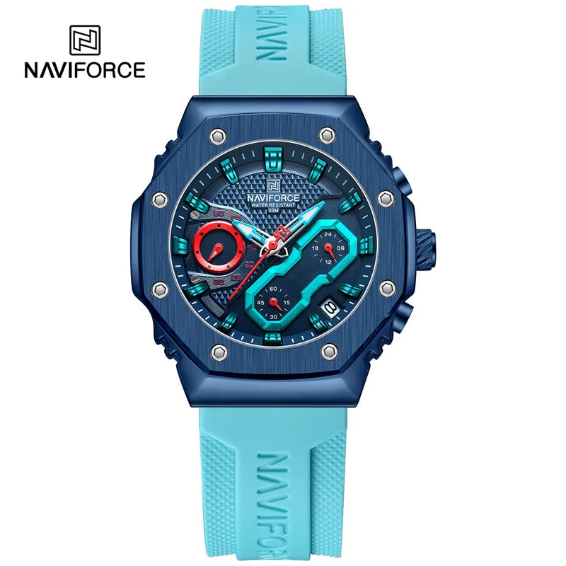 NAVIFORCE Luxury Watches for Men Women High Quality Original Couple Wrist watch Silicone Strap Military Sport Waterproof Clock