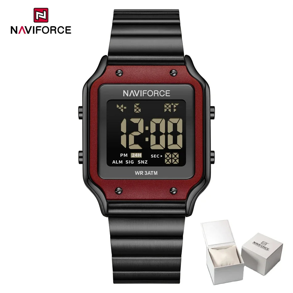 NAVIFORCE Casual Style Digital Watch Women Waterproof Fashion Top Brand Sport Watches Lady Electronic Watch Relogios Masculino