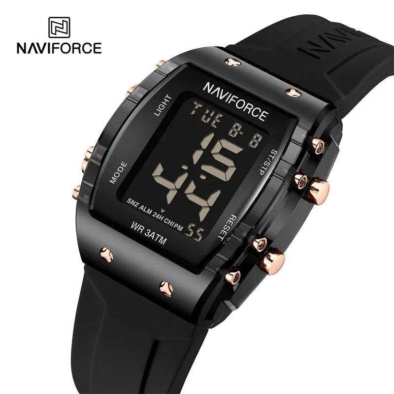 NAVIFORCE Women Watches Fashion Simple Waterproof Electronic Wristwatch Sport Fumed Silica Bracelet Clock Reloj Mujer 2023 New