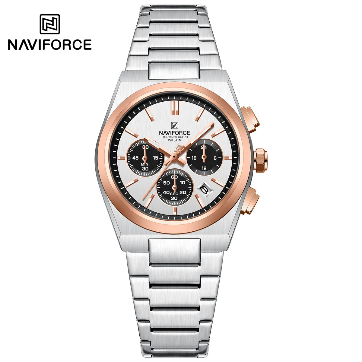 NAVIFORCE Couple Watches Pair Men Women Fashion Luxury Quartz Wristwatches Clock 2024 New Waterproof Stainless steel Watch Sets