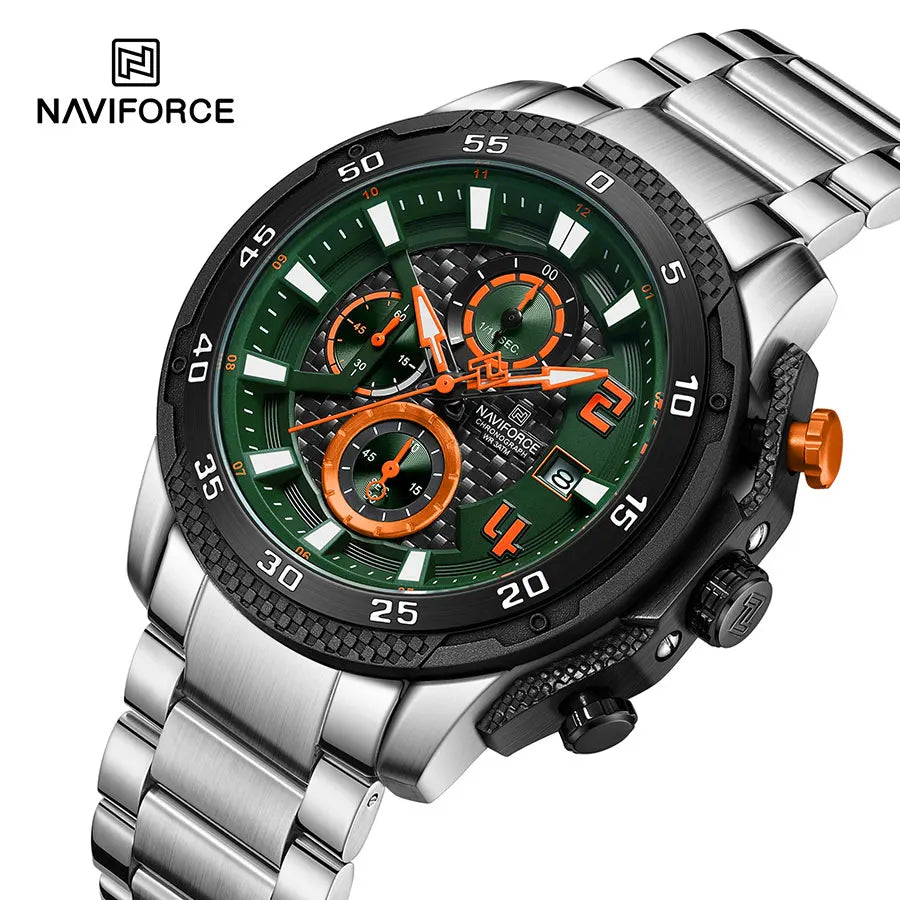 NAVIFORCE Quartz Original Watch for Men Stainles Steel Waterproof Sport Watches Fashion Luxury Top Brand Man Hot Sale Wristwatch