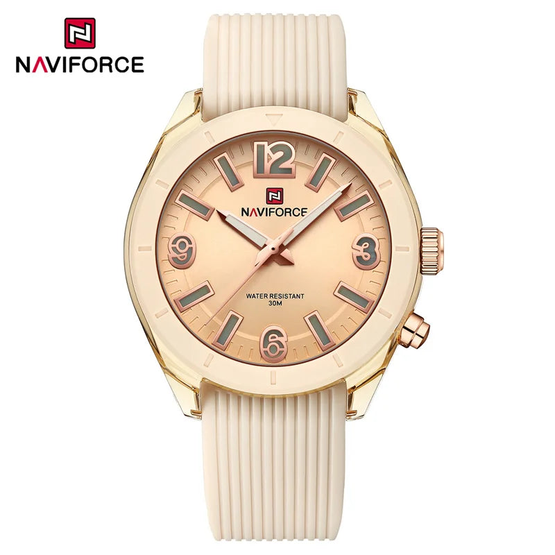 NAVIFORCE Women Fashion Watch Waterproof Personality Ladies Quartz Wristwatches Luxury Dress Clock Romatic Girlfriend Gift 2024