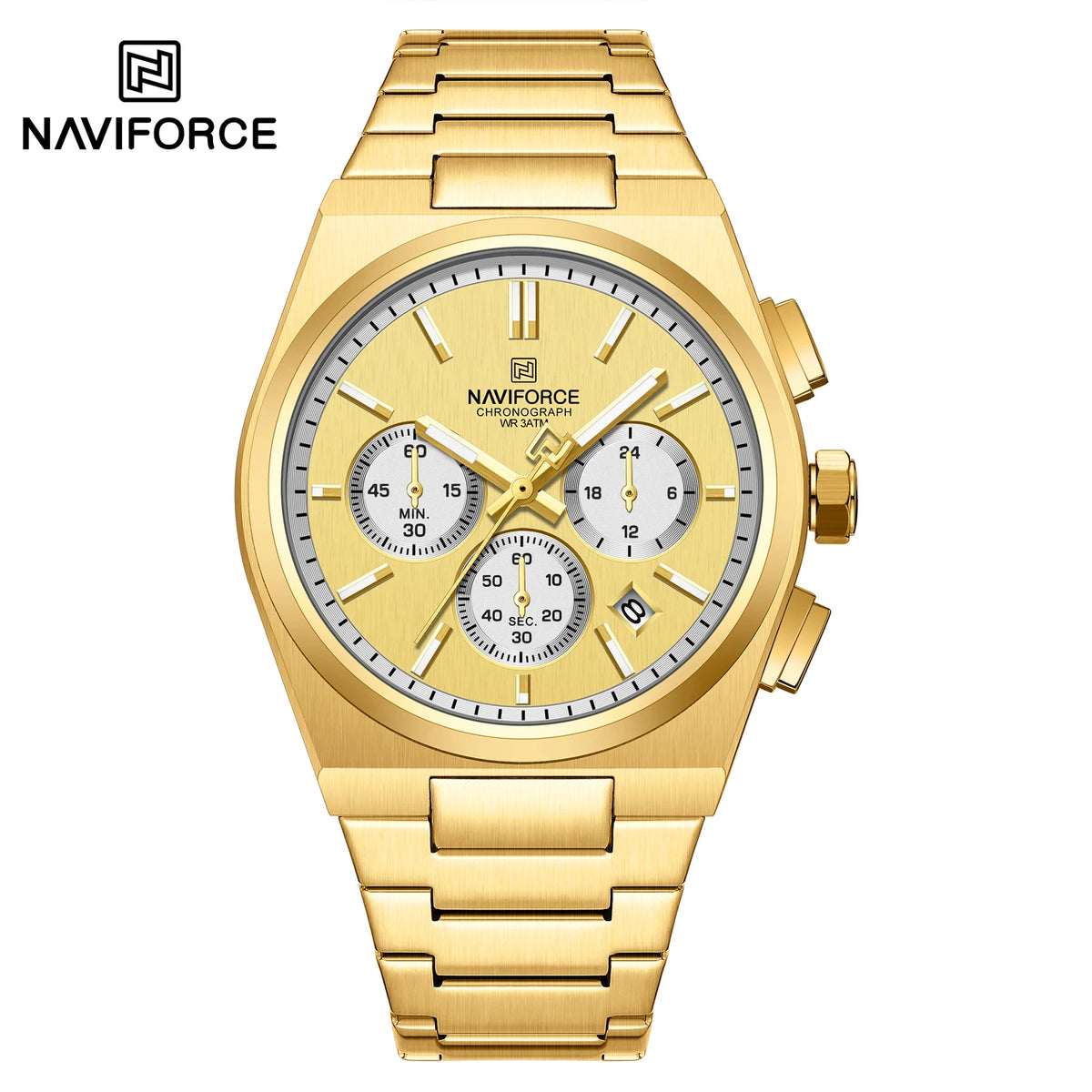 NAVIFORCE Couple Watches Pair Men Women Fashion Luxury Quartz Wristwatches Clock 2024 New Waterproof Stainless steel Watch Sets