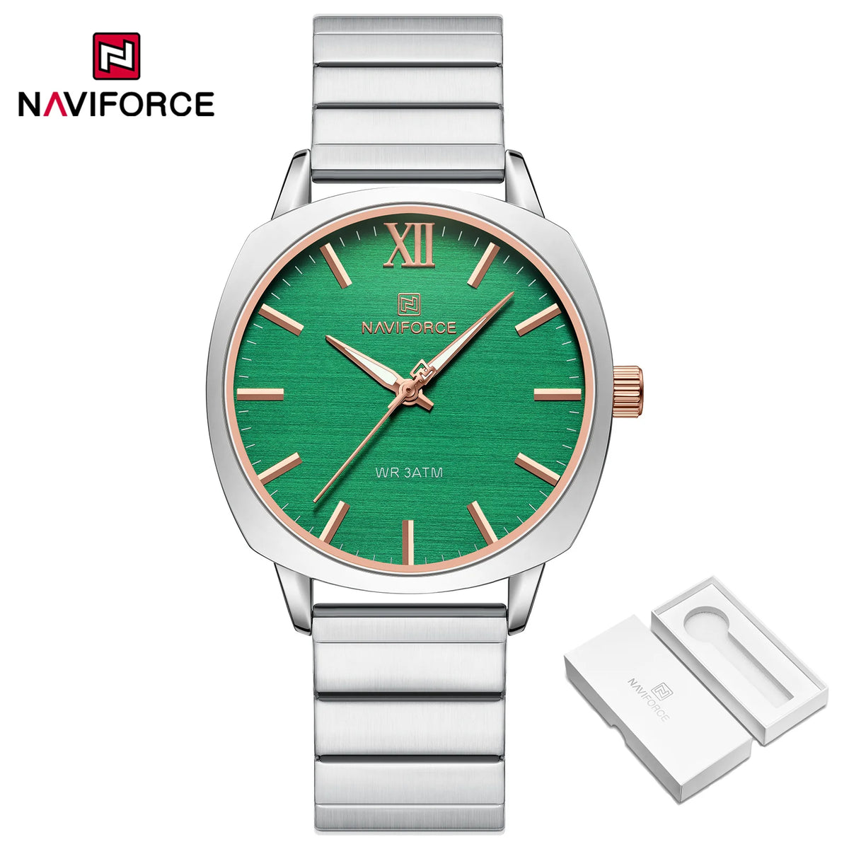 NAVIFORCE Women Casual Watch Fashion Quartz Woman Wristwatches Top Design Ladies Gift Stainless Steel Bracelet relogio Feminino