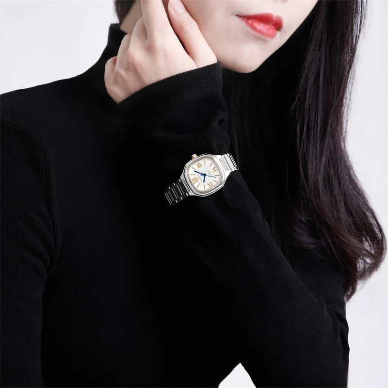 NAVIFORCE Brand Women Watch Stainless Steel Strap Waterproof Personality Fashion Female Quartz Wristwatch Relogio Feminino 2024