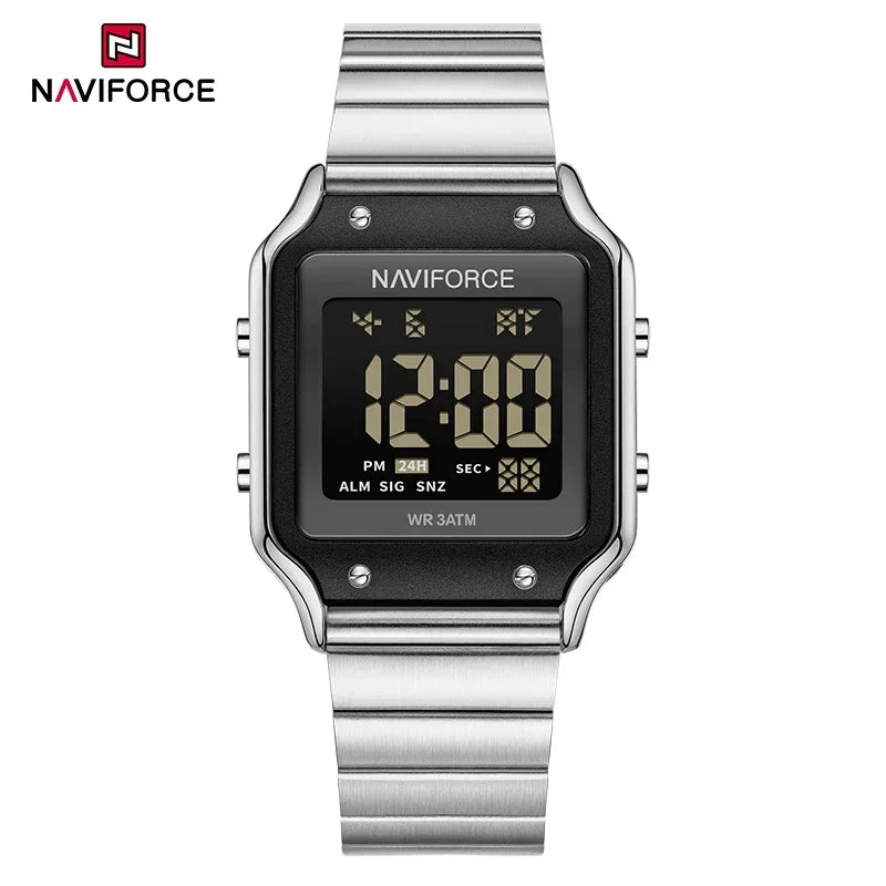 NAVIFORCE Casual Style Digital Watch Women Waterproof Fashion Top Brand Sport Watches Lady Electronic Watch Relogios Masculino