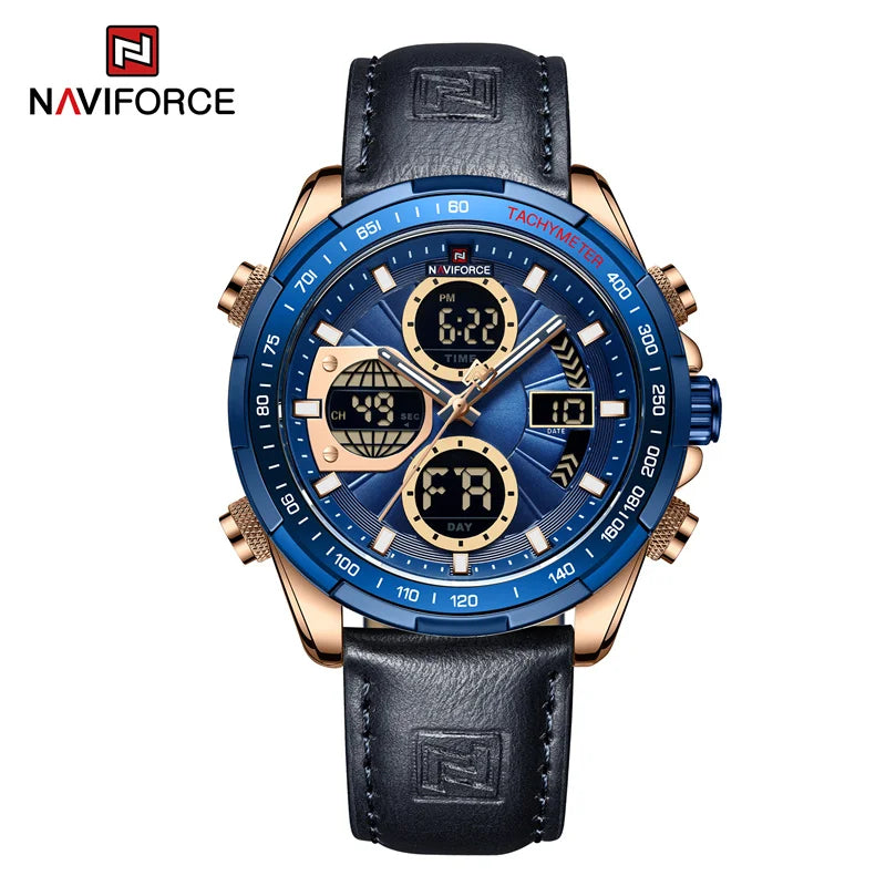 NAVIFORCE Fashion Military Watches for Men Luxury Original Digital Sport Chronograph Waterproof Quartz WristWatch Free Shiping