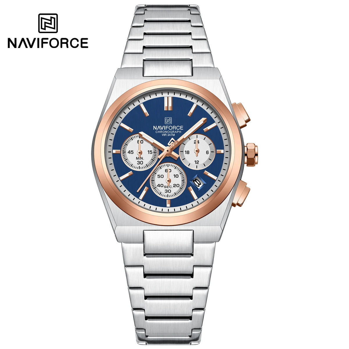 NAVIFORCE Couple Watches Pair Men Women Fashion Luxury Quartz Wristwatches Clock 2024 New Waterproof Stainless steel Watch Sets