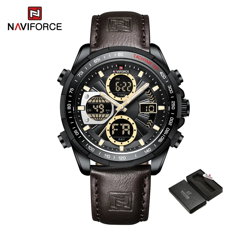 NAVIFORCE Fashion Military Watches for Men Luxury Original Digital Sport Chronograph Waterproof Quartz WristWatch Free Shiping